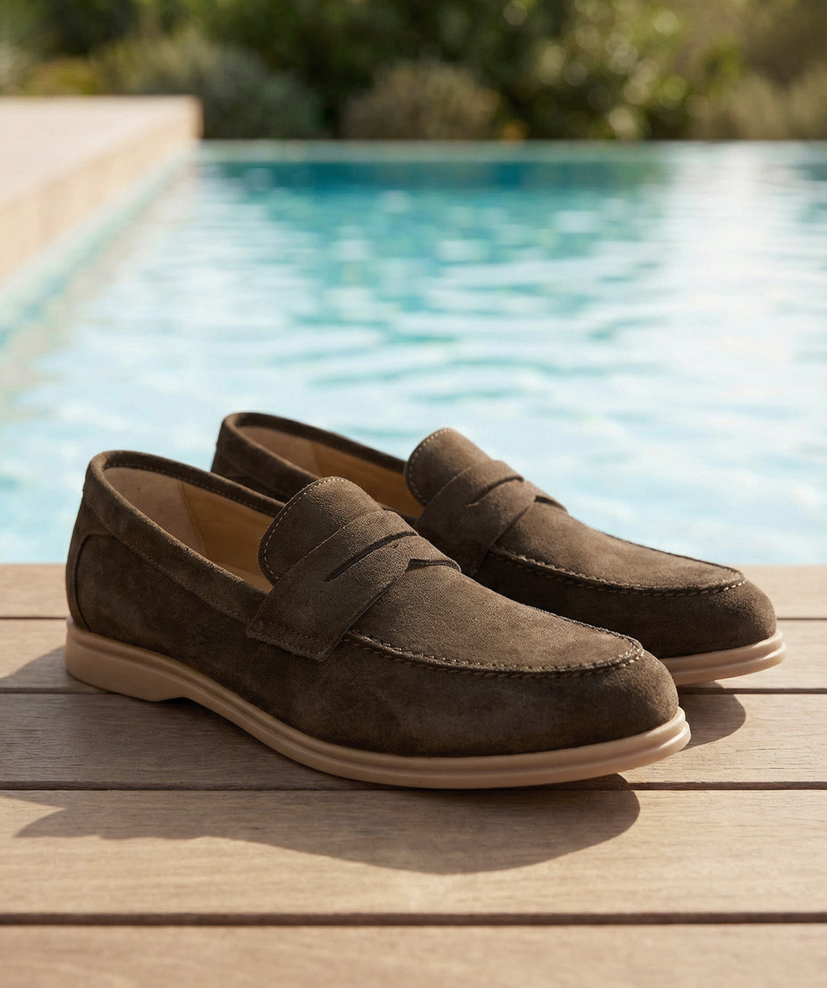 Mocassin PORTOBELLO Daim Olive Sombre