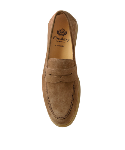 Mocassin PORTOBELLO Daim Noisette
