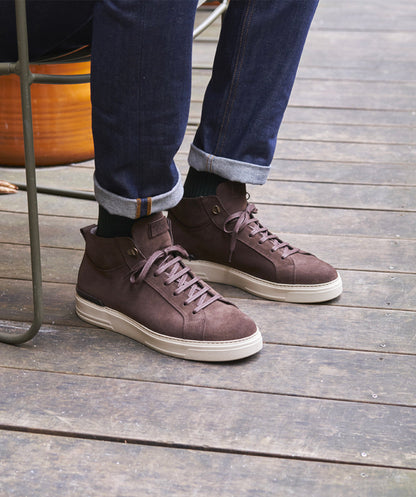 Sneakers Montante RIVA Daim Marron