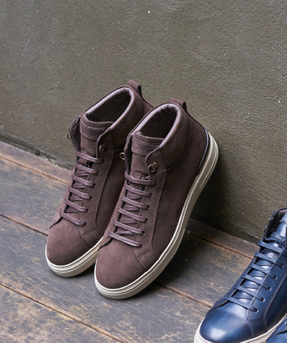 Sneakers Montante RIVA Daim Marron